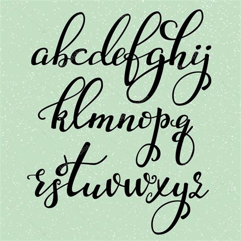 Cursive Fonts Styles Alphabet