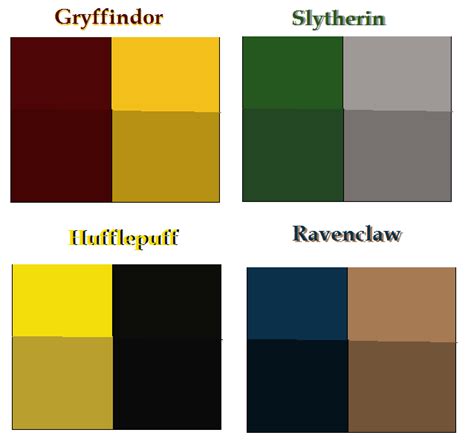 hogwarts houses colors - Google Search | Harry potter house colors, Hogwarts house colors, Harry ...