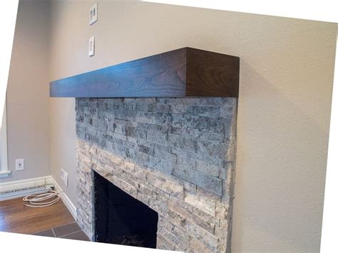 Custom Made Cherry Modern Beam Fireplace Mantel. by Custom Corners Llc ...