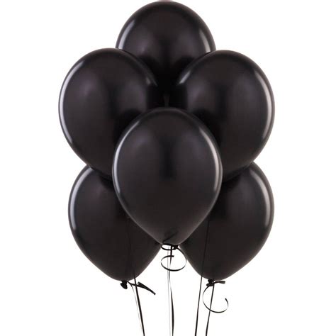 Black Balloons, 6pk - Walmart.com - Walmart.com