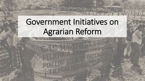 History of agrarian reform