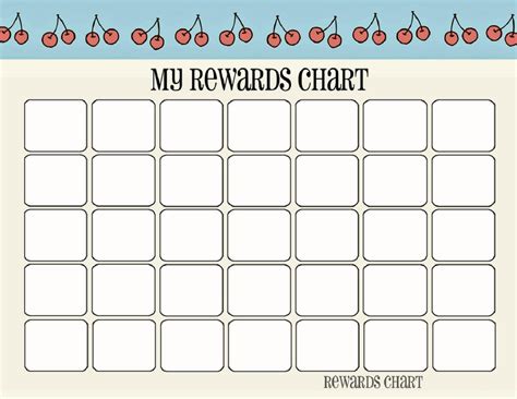 Pin on Printable Reward Charts Template