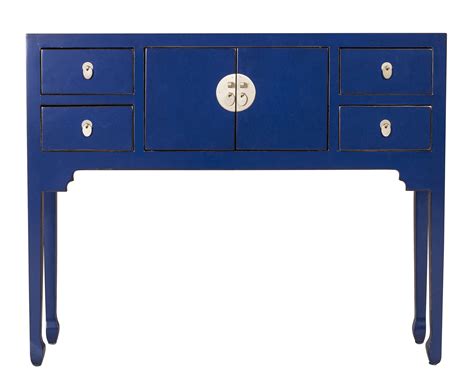 Chinese Console Table Midnight Blue - Orientique Collection W100xD26xH ...