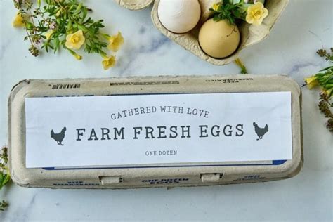 Free Printable Egg Carton Labels {Easy Download!}