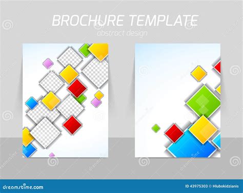 Colorful Squares Flyer Template Stock Vector - Illustration of magazine, creative: 43975303