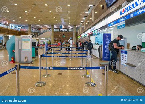 Gimhae International Airport Editorial Photography - Image of checkin, interior: 121467197