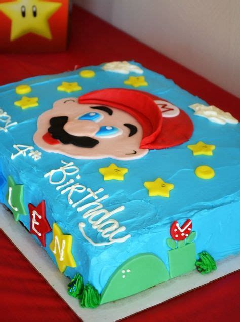 32+ Awesome Photo of Mario Birthday Cake (con imágenes) | Pastel de ...