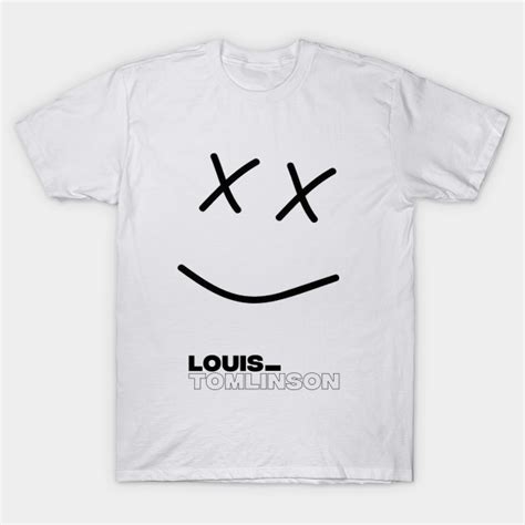 Louis Tomlinson Smiley Face - Louis Tomlinson - T-Shirt | TeePublic