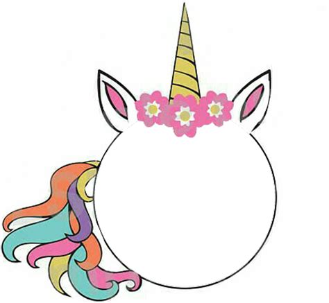 Unicorn Sticker - Frame Unicornio Png Clipart - Full Size Clipart (#4058854) - PinClipart