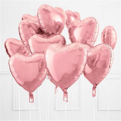 Pastel Pink Heart Foil Balloon, 17in | Party City