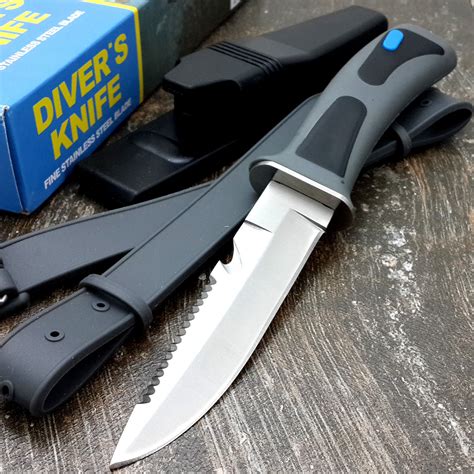 9" DIVING Survival Hunting Serrated Knife "K21"