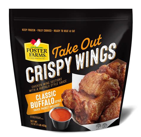 Amazon.com: Foster Farms Crispy Wings, Classic Buffalo, 16oz. : Grocery ...