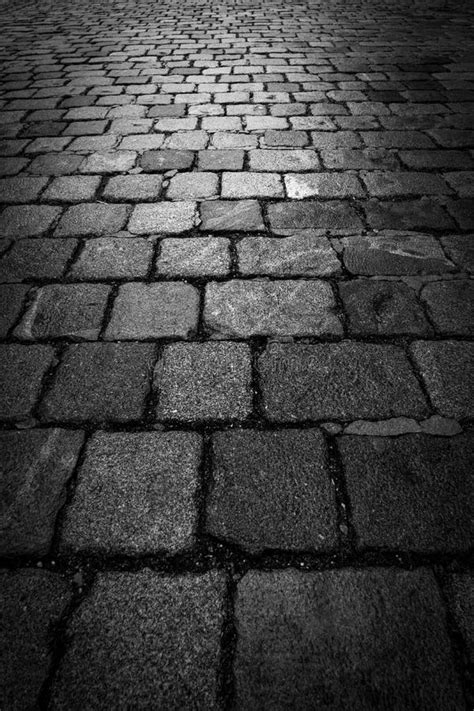 Cobblestone Street Night stock photo. Image of surface - 159734814