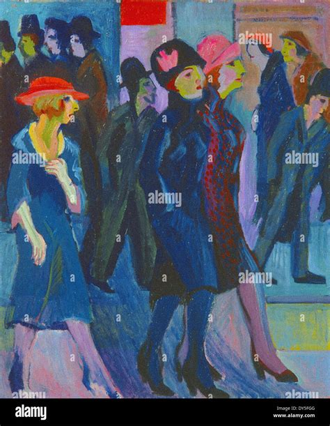 Ernst Ludwig Kirchner Street Scene Stock Photo - Alamy