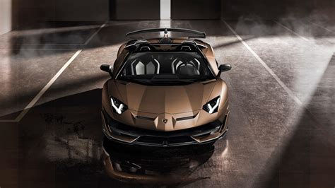 Lamborghini Aventador SVJ Roadster Front UHD 4K Wallpaper | Pixelz