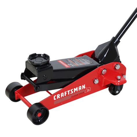 CRAFTSMAN Black 19.3125-in Steel Rust Resistant Hydraulic Floor Jack ...