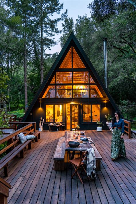 This A-Frame Cabin in West Marin Is a Modern-Boho Paradise - Sunset Magazine