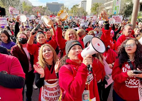 PBS NewsHour - LA schools workers strike for better wages and ...