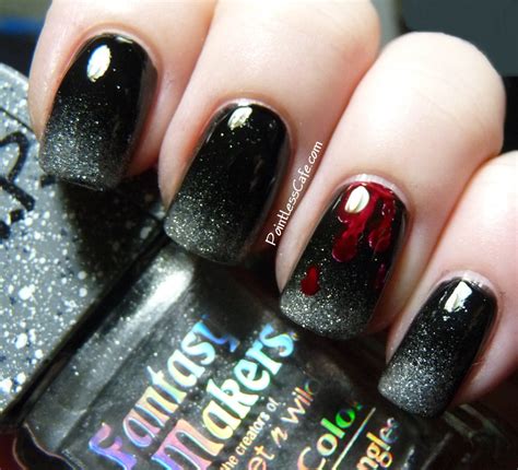Halloween Nail Art - Zombie Nails! | Pointless Cafe
