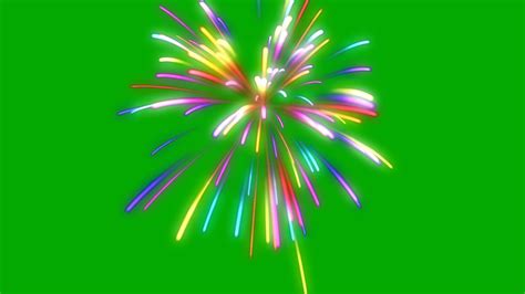 fireworks colour - green / black screen effect - YouTube