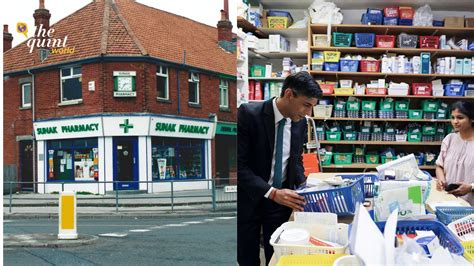 UK Prime Minister Rishi Sunak visits his family’s ‘Sunak Pharmacy’ in ...