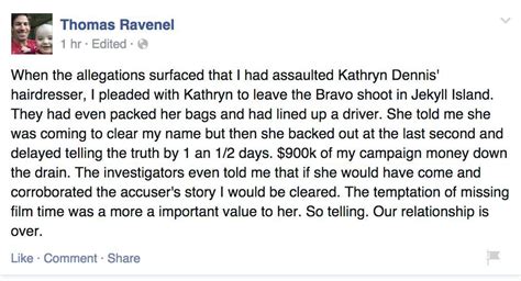 Thomas Ravenel: Relationship With Kathryn Dennis “Over” – FITSNews