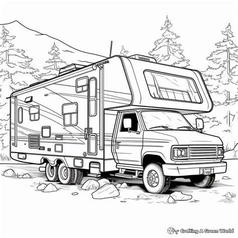 Camper & Rv Coloring Pages - Free & Printable!