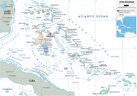 Bahamas Map (Political) - Worldometer