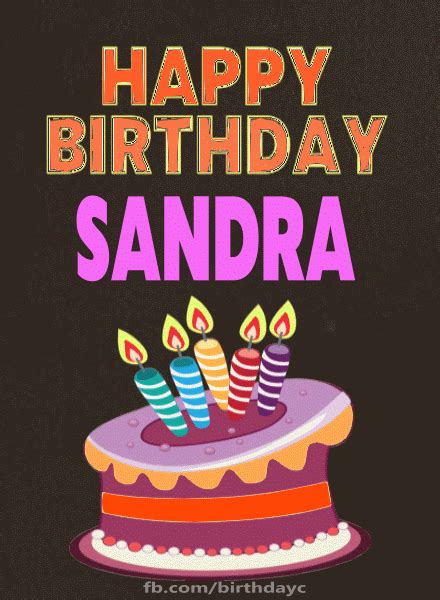 Happy Birthday Sandra Cake | Birthday Greeting | birthday.kim