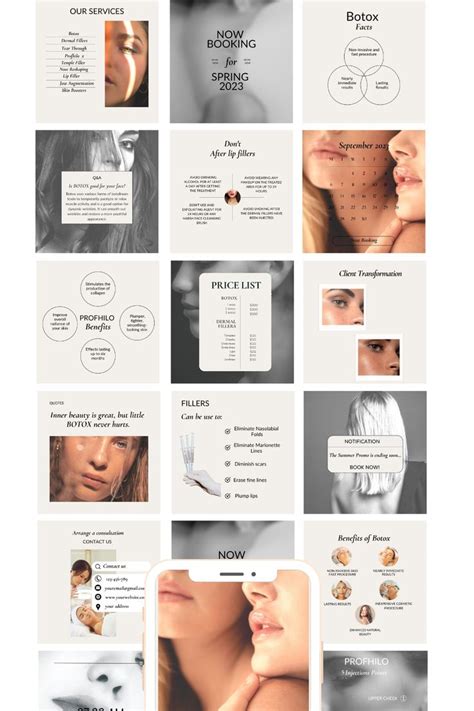 Nurse Injector Templates Canva Template Lip Filler Instagram Template Botox and Filler Template ...