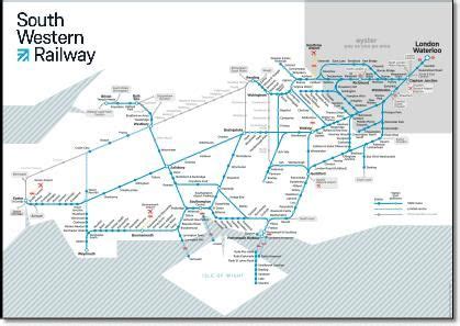 South Western Railway Map