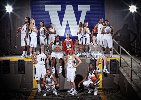 University of Washington (UW) women's basketball team photo session on ... | Basketball pictures ...