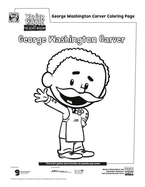 George Washington Carver Coloring Page | Kids… | PBS KIDS for Parents