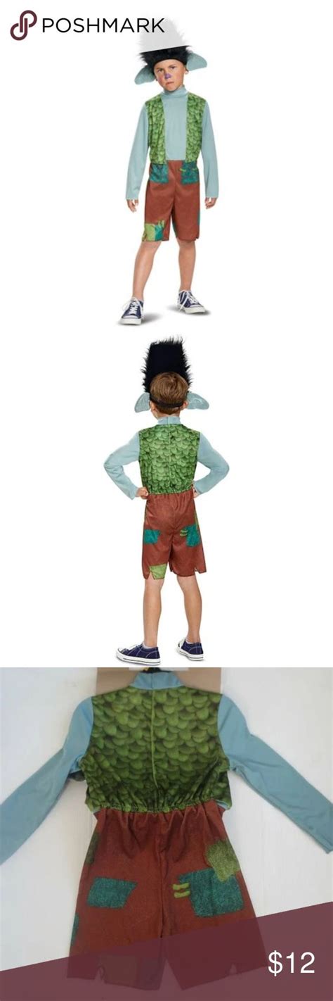 NWT DreamWorks Boys Trolls Branch Classic Costume | Costumes, Halloween costumes, Kids costumes