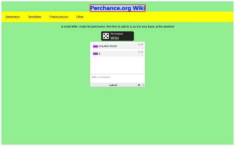 Perchance.org Wiki ― Perchance Generator