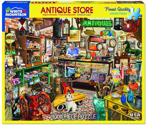 White Mountain Puzzles Antique Store Puzzle - 1000 Piece Jigsaw Puzzle ...