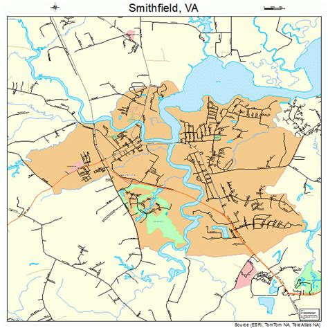 Smithfield Virginia Street Map 5173200