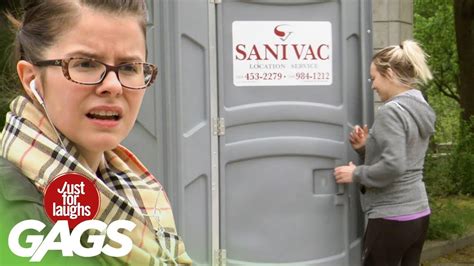 Victims Watch People Disappear In Porta-Potty | Pranks for kids, Watch ...