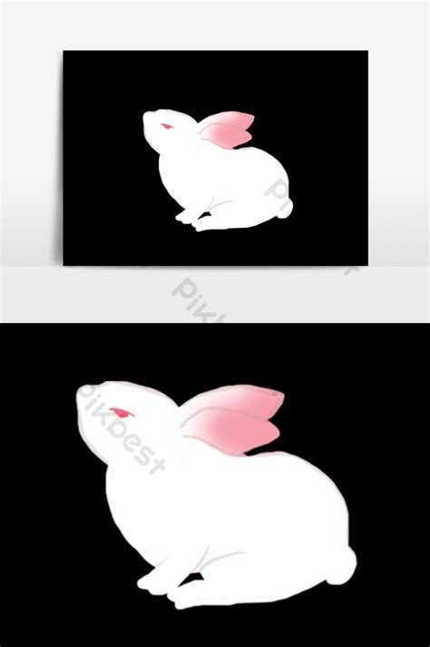 Drawing White Rabbit Cartoon Illustration | PSD Free Download - Pikbest