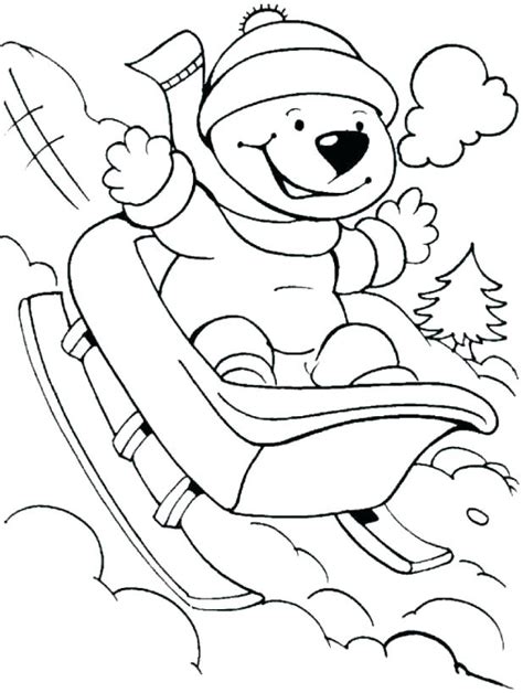 Printable Winter Animals Coloring Pages