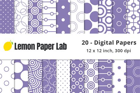 Purple Polka Dot Pattern Graphic by Lemon Paper Lab · Creative Fabrica