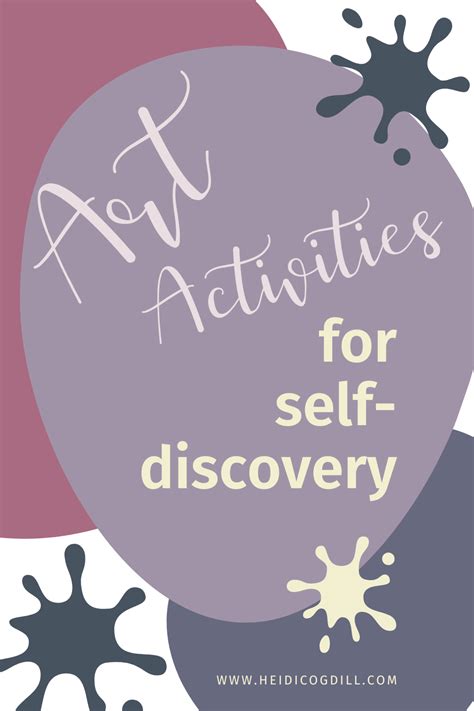 Art activities for self-discovery – Heidi Cogdill