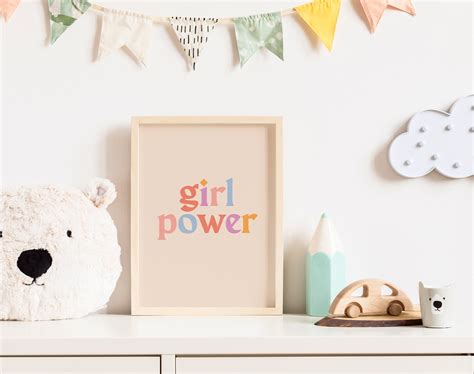 Girl Power Print Girl Power Poster Grl Pwr Poster Modern - Etsy