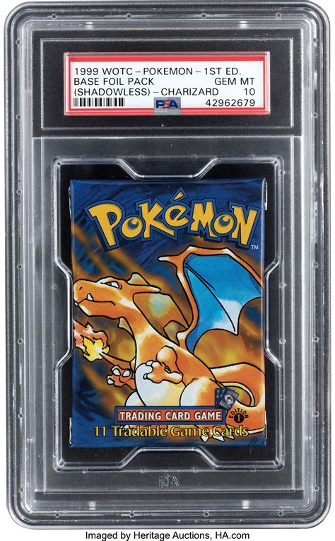 Pokémon First Edition Base Set "Charizard" Sealed Booster Pack | Lot ...