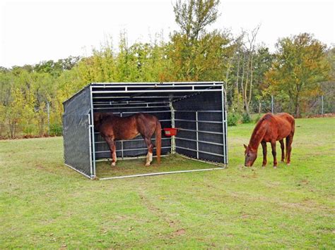 Run-in Equine Modular Steel Shed | Horse shelter, Diy horse barn ...