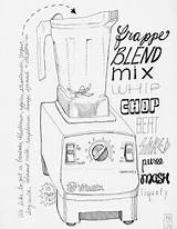 Food Processor Drawing At GetDrawings  Free Download sketch template