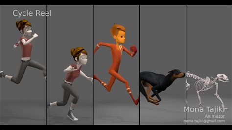 3D Animation | Walk cycle | Run cycle | quadruped cycle | Maya | Cycle Reel | Animation Mentor ...