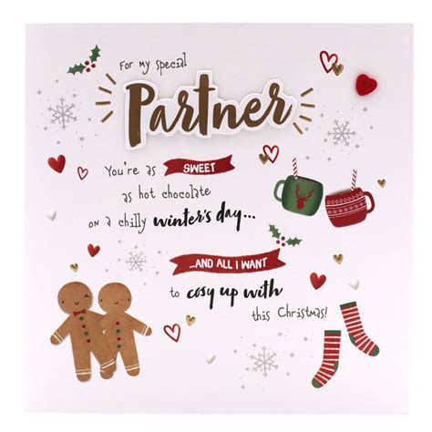 Buy Exquisite Collection Christmas Card - Partner, Christmas Treats for ...