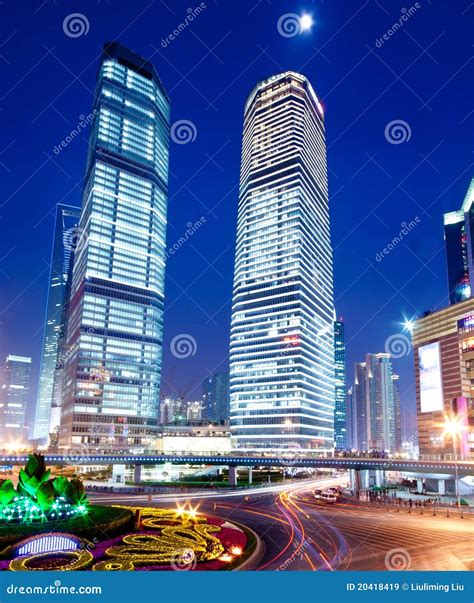 Lujiazui Night. Royalty Free Stock Images - Image: 20418419