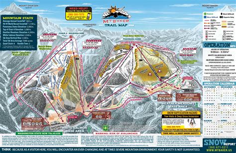 Mount Baker Ski Trail Map Free Download